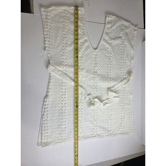 Kona Sol White Crochet Lace Swim Cover XL - Picture 4 of 6